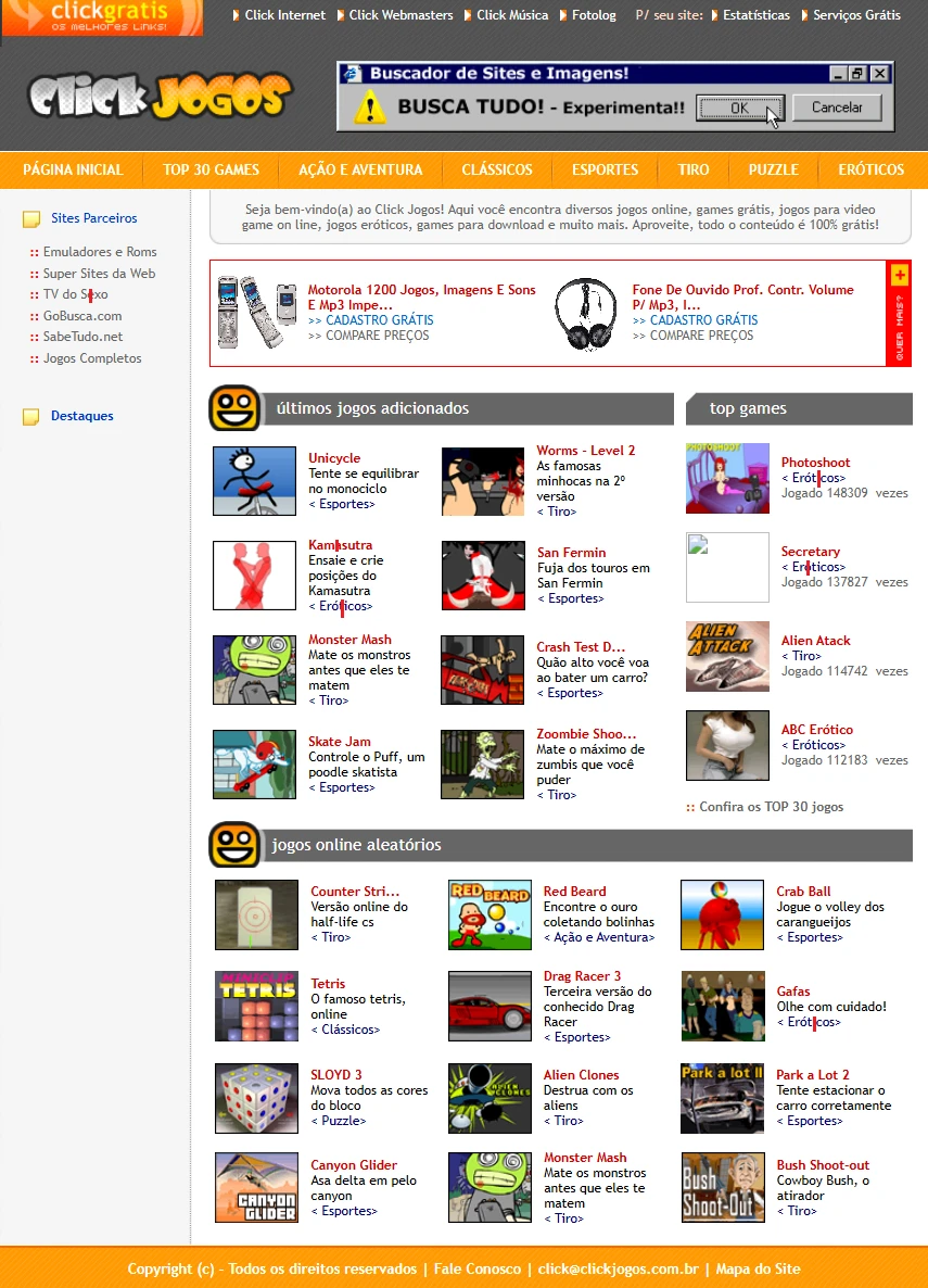 Click Jogos Antigo